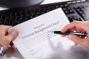 Felonies can show up on a criminal background check