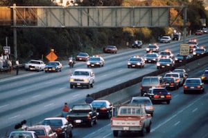 Cars on highway